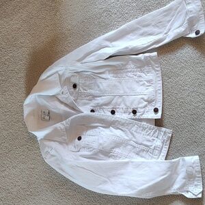 White jean jacket